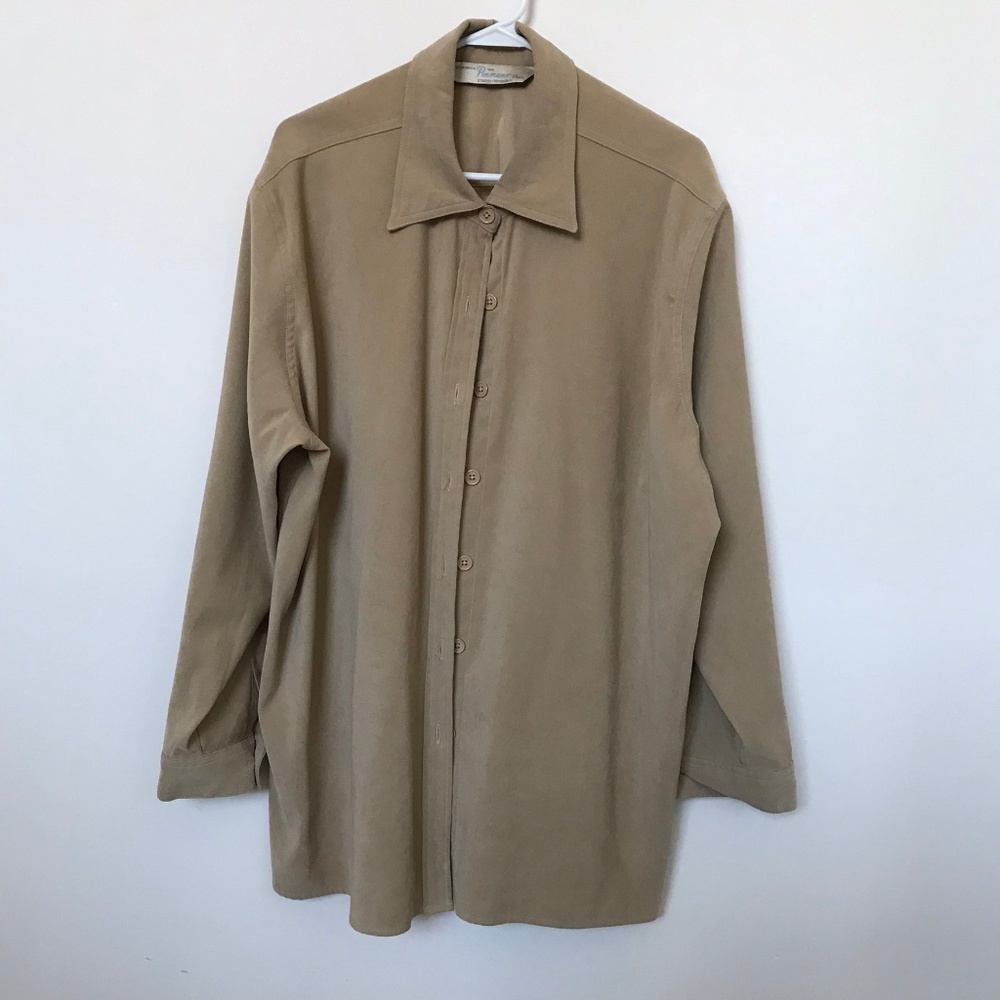 Penmans Plus Stretch button up Shirt SZ 2X Tan